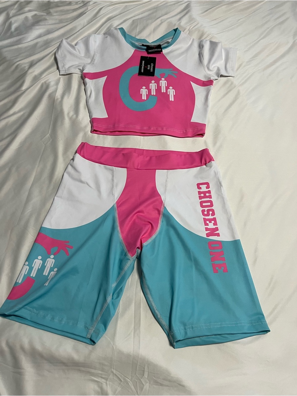 Girls' Pink & Teal Two-Piece Costume Set